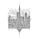 african tribal sunrise, chicago skyline technology binary coding tattoo design idea