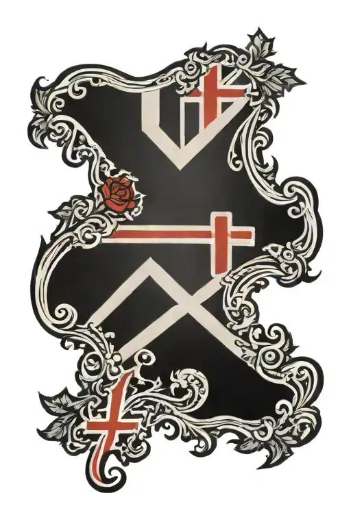 England flag tattoo design idea
