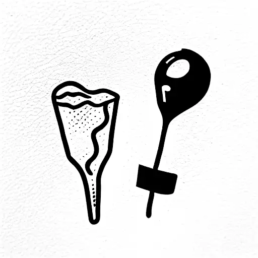 alcohol tattoo design idea