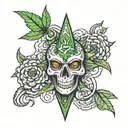 420 joint tattoo design idea