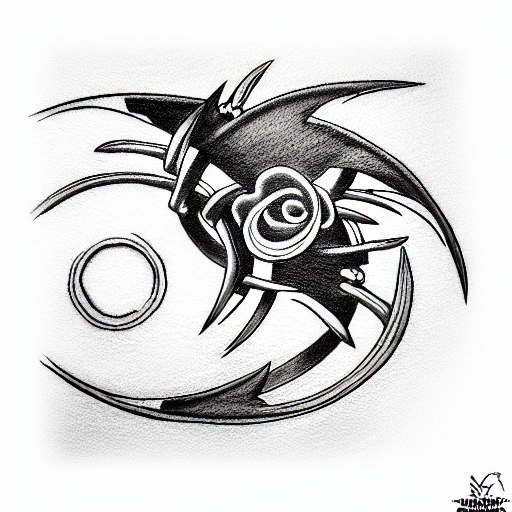 Uchiha clan Keyblade tattoo design idea