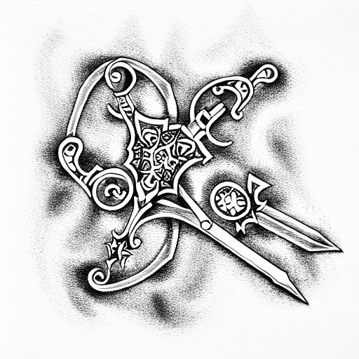 Keyblade tattoo design idea