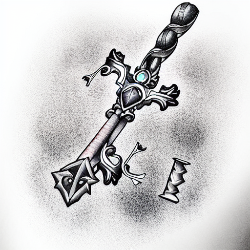 Keyblade tattoo design idea