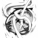 Uchiha clan Key blade tattoo design idea