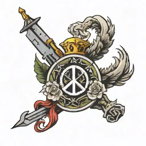 If you want peace, prepare for war tattoo design idea