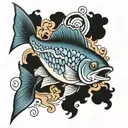 Bluefish tattoo design idea