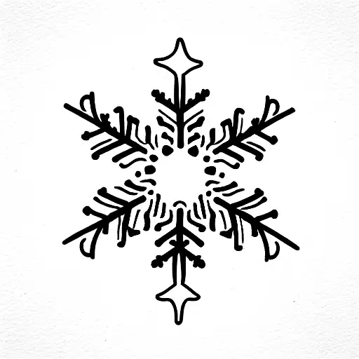 snowflake melting with a lighter tattoo design idea