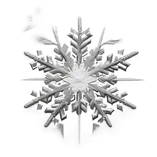 snowflake melting with a lighter tattoo design idea