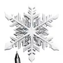 snowflake melting with a lighter tattoo design idea