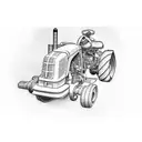 tractor tattoo design idea