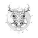 tractor tattoo design idea