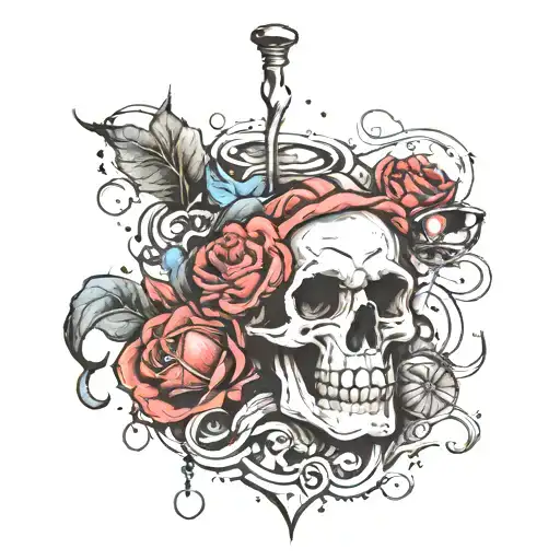 Drink, walk, have fun, the years fly by to old age, but the thieves don’t want to grow old, they don’t want to. There will still be time for the case, but for now sweat tattoo design idea