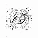 leo and virgo constellation finger tattoo design idea