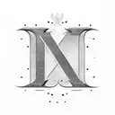 Roman numeral 24 with letters K,R and L tattoo design idea