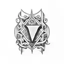 Roman numeral 24 with letters K,R and L tattoo design idea