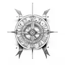 Roman numeral 24 and KLR tattoo design idea