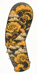 storm clouds forming tattoo design idea