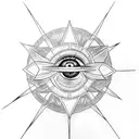 eye of sauron star wars  tattoo design idea