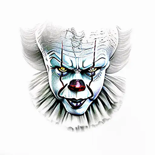 pennywise in Mortal kombat  tattoo design idea