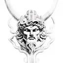 greek gods battling the underworld in a tatto sleeve design  tattoo design idea