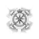 cross of Lorraine and Spain  tattoo design idea