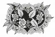 godd bless tattoo design idea