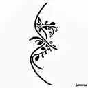 jasmine name tattoo design idea