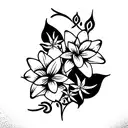 jasmine name tattoo design idea