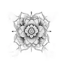 jasmine flower tattoo design idea