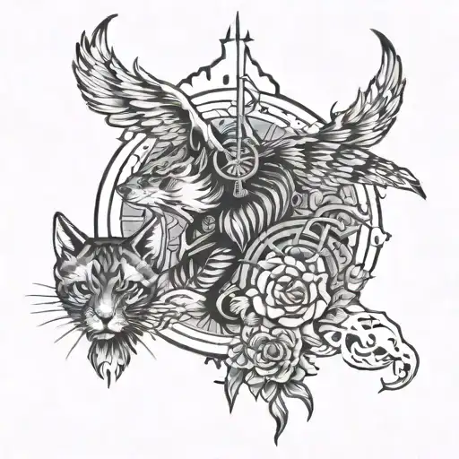 Survive through the suffering to figure out the meaning might lose sleep but it’s gon feel like you dreaming tattoo design idea