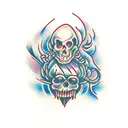 bonfire tattoo design idea