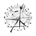 arco e flecha  tattoo design idea