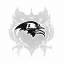 Baltimore ravens tattoo design idea