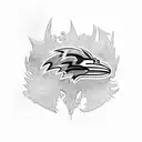 Baltimore ravens tattoo design idea