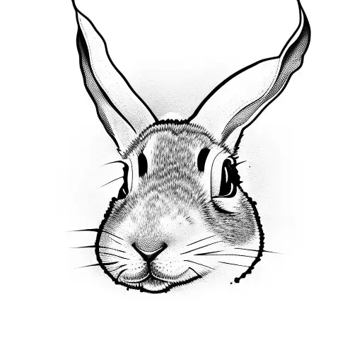 bad bunny tattoo design idea