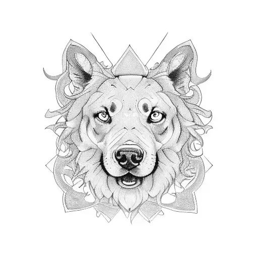hond met de naam bailey tattoo design idea
