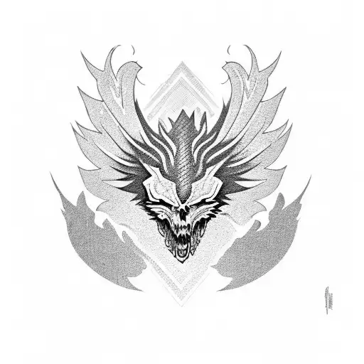 Phoenix tattoo design idea