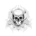 death with loona helluva boss tattoo design idea