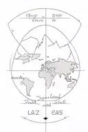 Longitude latitude text tattoo design idea