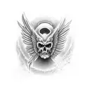 fallen angels  tattoo design idea