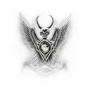 fallen angels  tattoo design idea