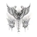 fallen angels  tattoo design idea