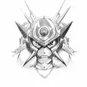 Gurren Lagann drill tattoo design idea