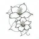 stingray with hibiscus inside tattoo design idea