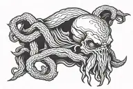 cthulhu head tattoo design idea