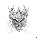 Elf  tattoo design idea