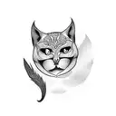 alone but not lonely tattoo design idea