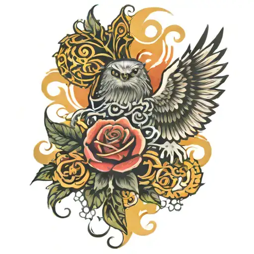 scritta never give up tattoo design idea