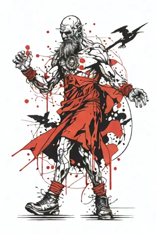 Slavic god Veles tattoo design idea