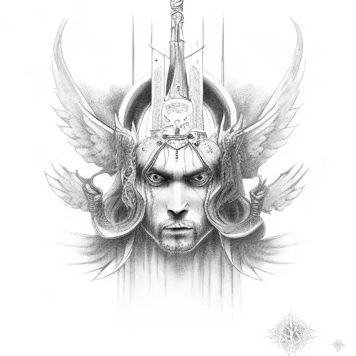 penitent one blasphemous tattoo design idea